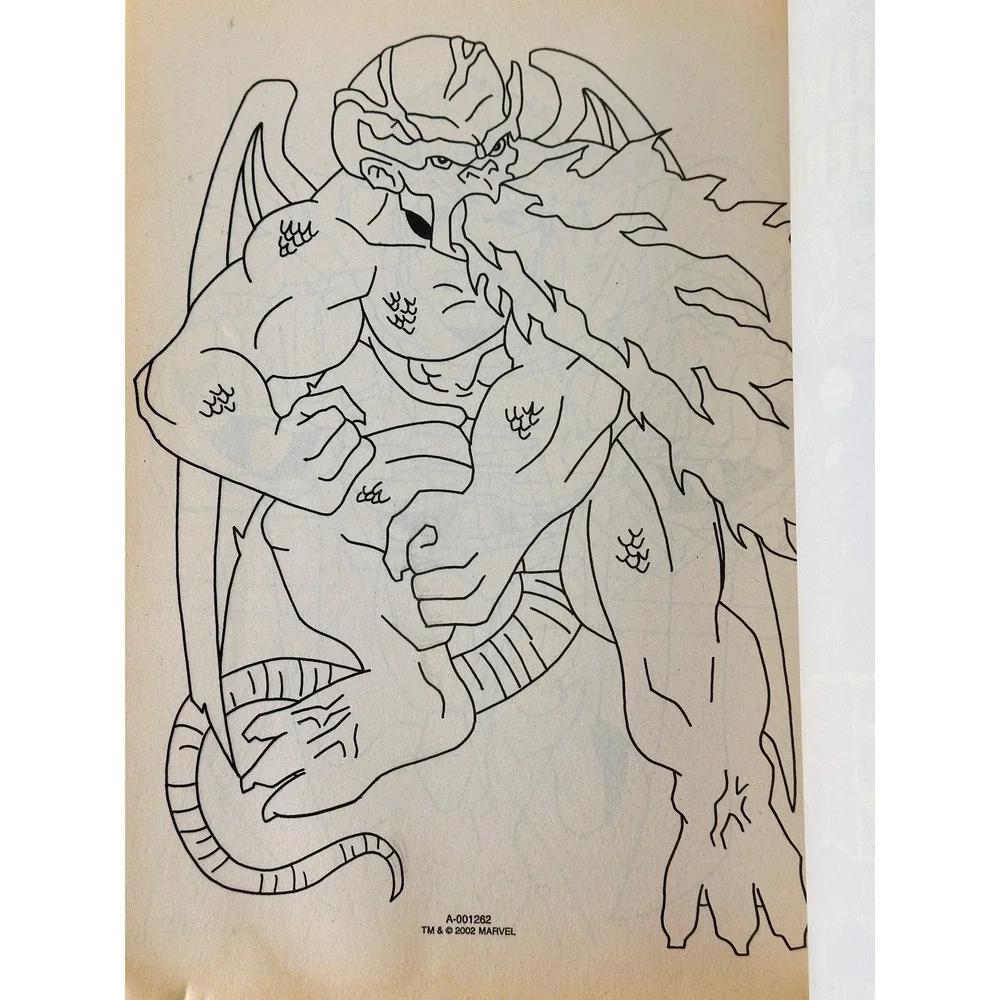 Marvel Avengers Coloring Activity Book 2002‎ Super Heroes Kids Fun Uncolored